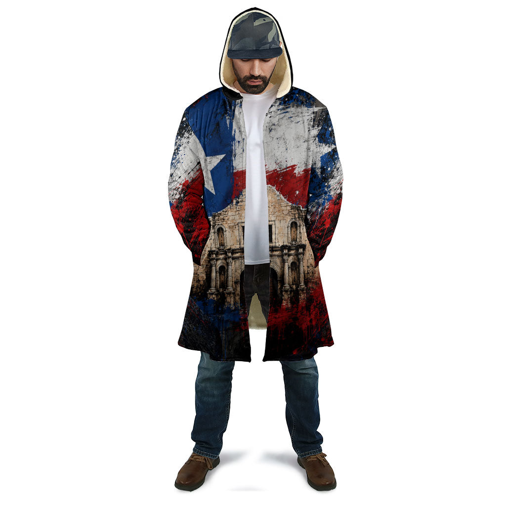 Texas Remember The Alamo Cloak Distressed Splatter Paint Texan Pride