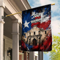 Texas Remember The Alamo Garden Flag Distressed Splatter Paint Texan Pride