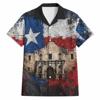 Texas Remember The Alamo Hawaiian Shirt Distressed Splatter Paint Texan Pride