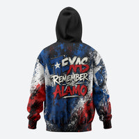 Texas Remember The Alamo Hoodie Distressed Splatter Paint Texan Pride