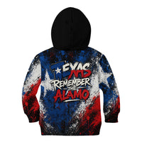 Texas Remember The Alamo Kid Hoodie Distressed Splatter Paint Texan Pride