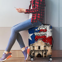 Texas Remember The Alamo Luggage Cover Distressed Splatter Paint Texan Pride