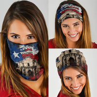 Texas Remember The Alamo Neck Gaiter Distressed Splatter Paint Texan Pride