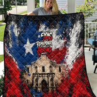 Texas Remember The Alamo Quilt Distressed Splatter Paint Texan Pride