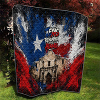 Texas Remember The Alamo Quilt Distressed Splatter Paint Texan Pride