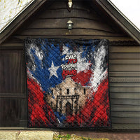 Texas Remember The Alamo Quilt Distressed Splatter Paint Texan Pride