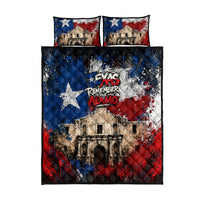 Texas Remember The Alamo Quilt Bed Set Distressed Splatter Paint Texan Pride