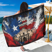 Texas Remember The Alamo Sarong Distressed Splatter Paint Texan Pride