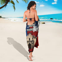 Texas Remember The Alamo Sarong Distressed Splatter Paint Texan Pride