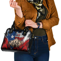 Texas Remember The Alamo Shoulder Handbag Distressed Splatter Paint Texan Pride