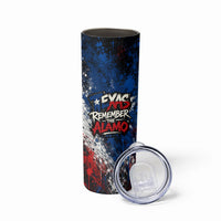 Texas Remember The Alamo Skinny Tumbler Distressed Splatter Paint Texan Pride