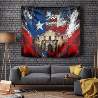 Texas Remember The Alamo Tapestry Distressed Splatter Paint Texan Pride