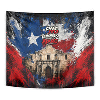 Texas Remember The Alamo Tapestry Distressed Splatter Paint Texan Pride