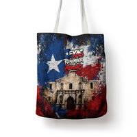 Texas Remember The Alamo Tote Bag Distressed Splatter Paint Texan Pride