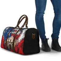 Texas Remember The Alamo Travel Bag Distressed Splatter Paint Texan Pride