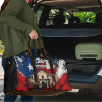 Texas Remember The Alamo Travel Bag Distressed Splatter Paint Texan Pride