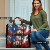 Texas Remember The Alamo Travel Bag Distressed Splatter Paint Texan Pride