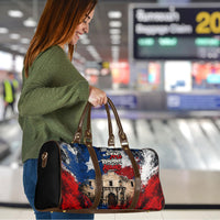 Texas Remember The Alamo Travel Bag Distressed Splatter Paint Texan Pride