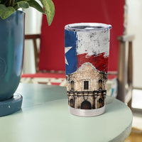 Texas Remember The Alamo Tumbler Cup Distressed Splatter Paint Texan Pride