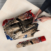 Texas Remember The Alamo Umbrella Distressed Splatter Paint Texan Pride