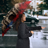 Texas Remember The Alamo Umbrella Distressed Splatter Paint Texan Pride