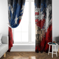 Texas Remember The Alamo Window Curtain Distressed Splatter Paint Texan Pride
