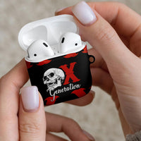 Generation X Skull AirPods Case Retro Distressed Grunge Edgy Nostalgia