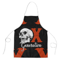 Generation X Skull Apron Retro Distressed Grunge Edgy Nostalgia