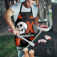 Generation X Skull Apron Retro Distressed Grunge Edgy Nostalgia