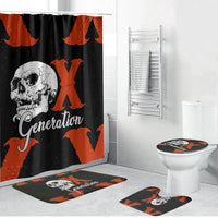 Generation X Skull Bathroom Set Retro Distressed Grunge Edgy Nostalgia