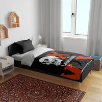 Generation X Skull Bedding Set Retro Distressed Grunge Edgy Nostalgia