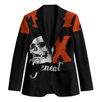 Generation X Skull Blazer Retro Distressed Grunge Edgy Nostalgia