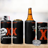 Generation X Skull 4 in 1 Can Cooler Tumbler Retro Distressed Grunge Edgy Nostalgia