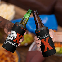 Generation X Skull 4 in 1 Can Cooler Tumbler Retro Distressed Grunge Edgy Nostalgia