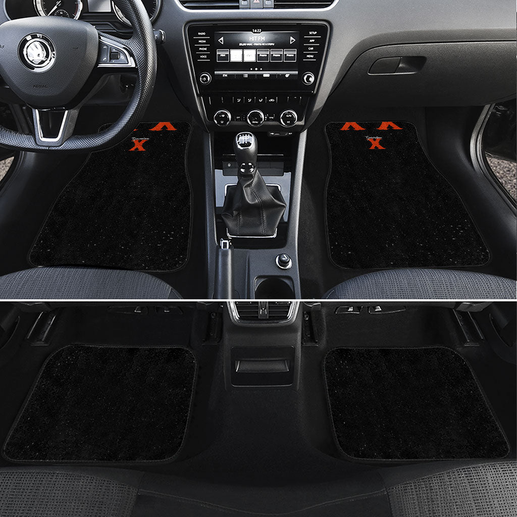 Generation X Skull Car Mats Retro Distressed Grunge Edgy Nostalgia