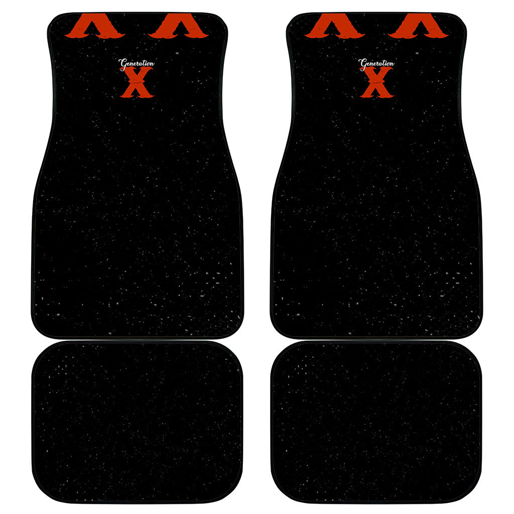 Generation X Skull Car Mats Retro Distressed Grunge Edgy Nostalgia
