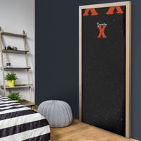 Generation X Skull Door Cover Retro Distressed Grunge Edgy Nostalgia