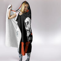 Generation X Skull Hooded Blanket Retro Distressed Grunge Edgy Nostalgia
