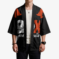 Generation X Skull Kimono Retro Distressed Grunge Edgy Nostalgia