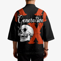 Generation X Skull Kimono Retro Distressed Grunge Edgy Nostalgia