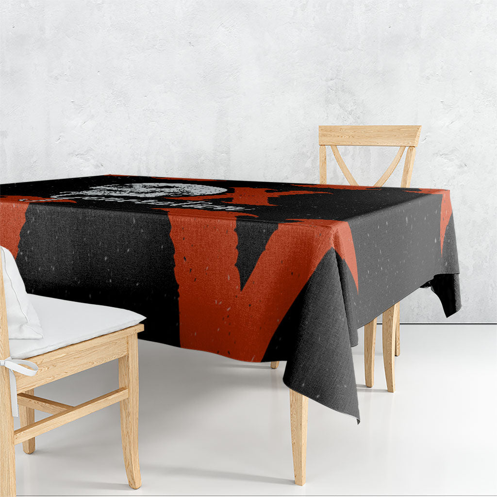 Generation X Skull Tablecloth Retro Distressed Grunge Edgy Nostalgia