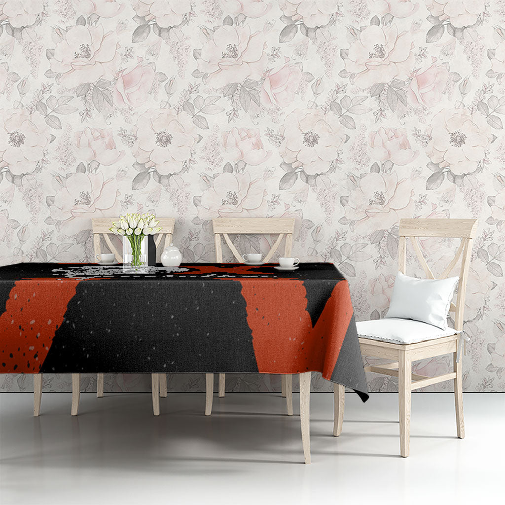 Generation X Skull Tablecloth Retro Distressed Grunge Edgy Nostalgia