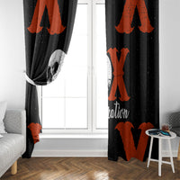 Generation X Skull Window Curtain Retro Distressed Grunge Edgy Nostalgia