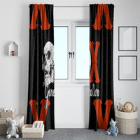 Generation X Skull Window Curtain Retro Distressed Grunge Edgy Nostalgia