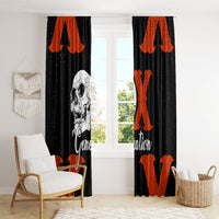 Generation X Skull Window Curtain Retro Distressed Grunge Edgy Nostalgia