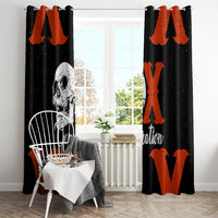 Generation X Skull Window Curtain Retro Distressed Grunge Edgy Nostalgia