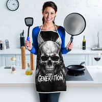 Generation X Skull Apron Distressed Heavy Metal Grunge