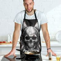 Generation X Skull Apron Distressed Heavy Metal Grunge