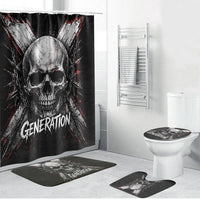 Generation X Skull Bathroom Set Distressed Heavy Metal Grunge