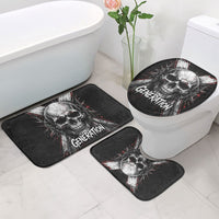 Generation X Skull Bathroom Set Distressed Heavy Metal Grunge